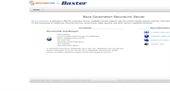 Desktop Screenshot of baxa.securelink.com