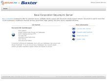 Tablet Screenshot of baxa.securelink.com
